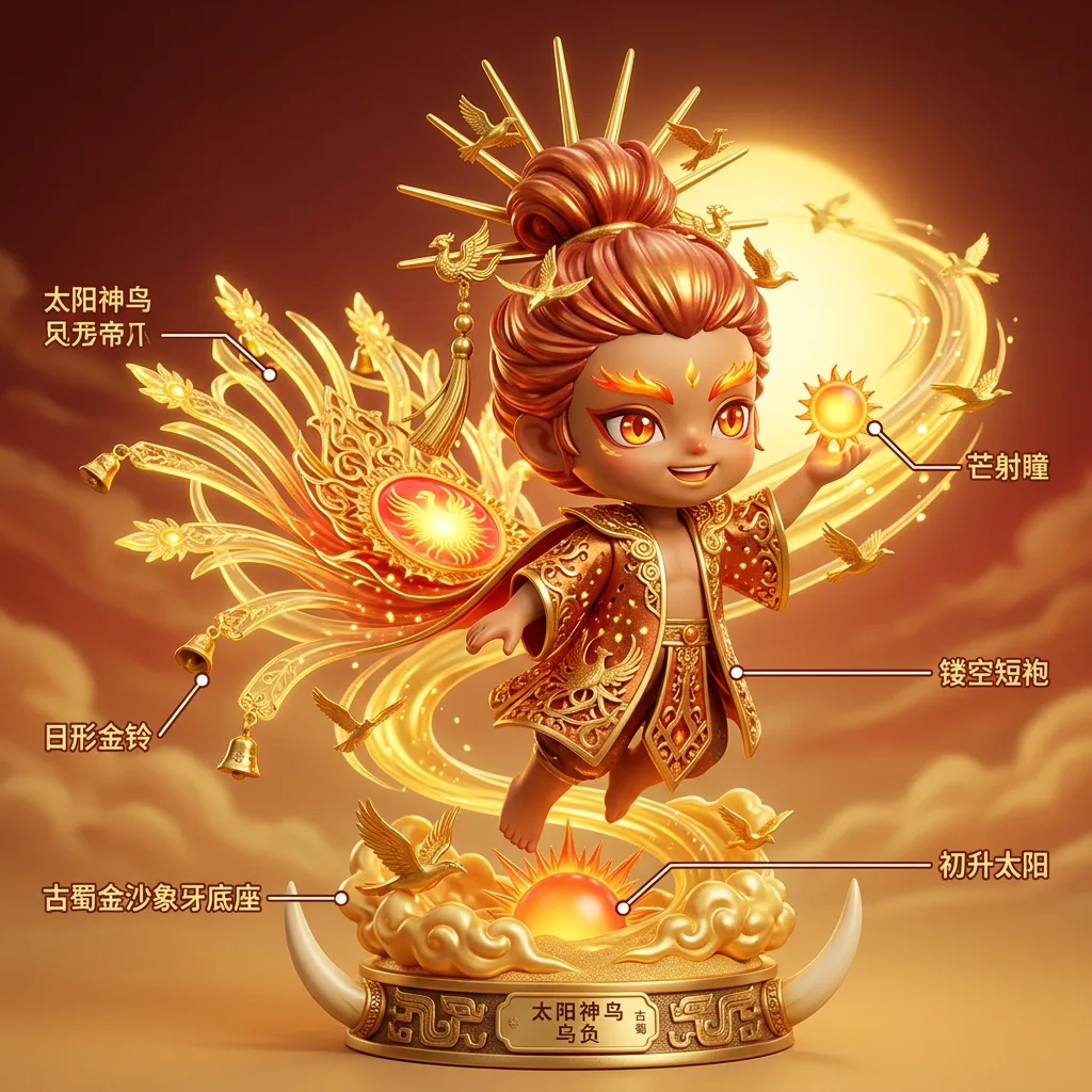 商周·太阳神鸟 · 乌负