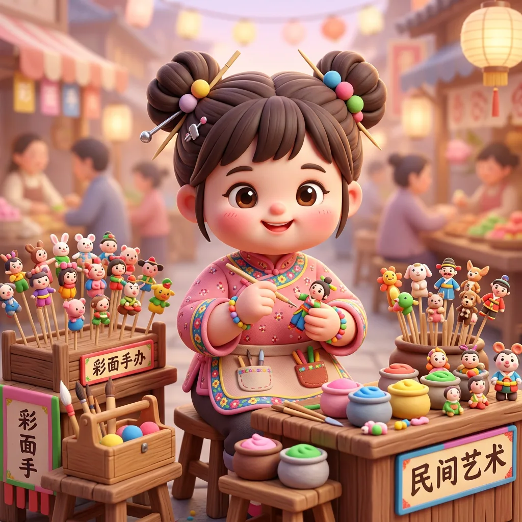 面塑·指尖百态 · 团塑