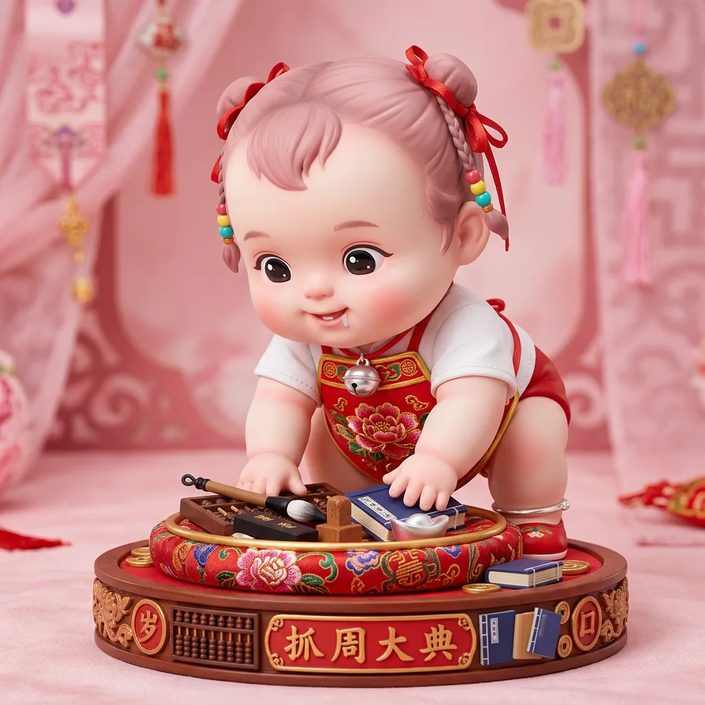 抓周·锦盘试儿 · 周抓