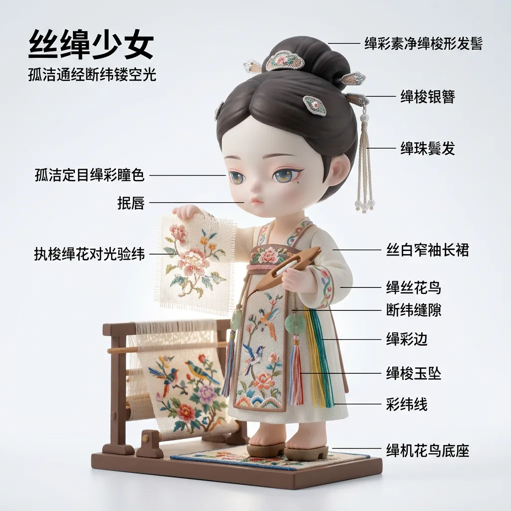 缂丝·通经断纬 · 丝缂
