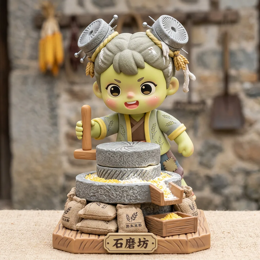 石磨·两扇旋谷 · 磨盘