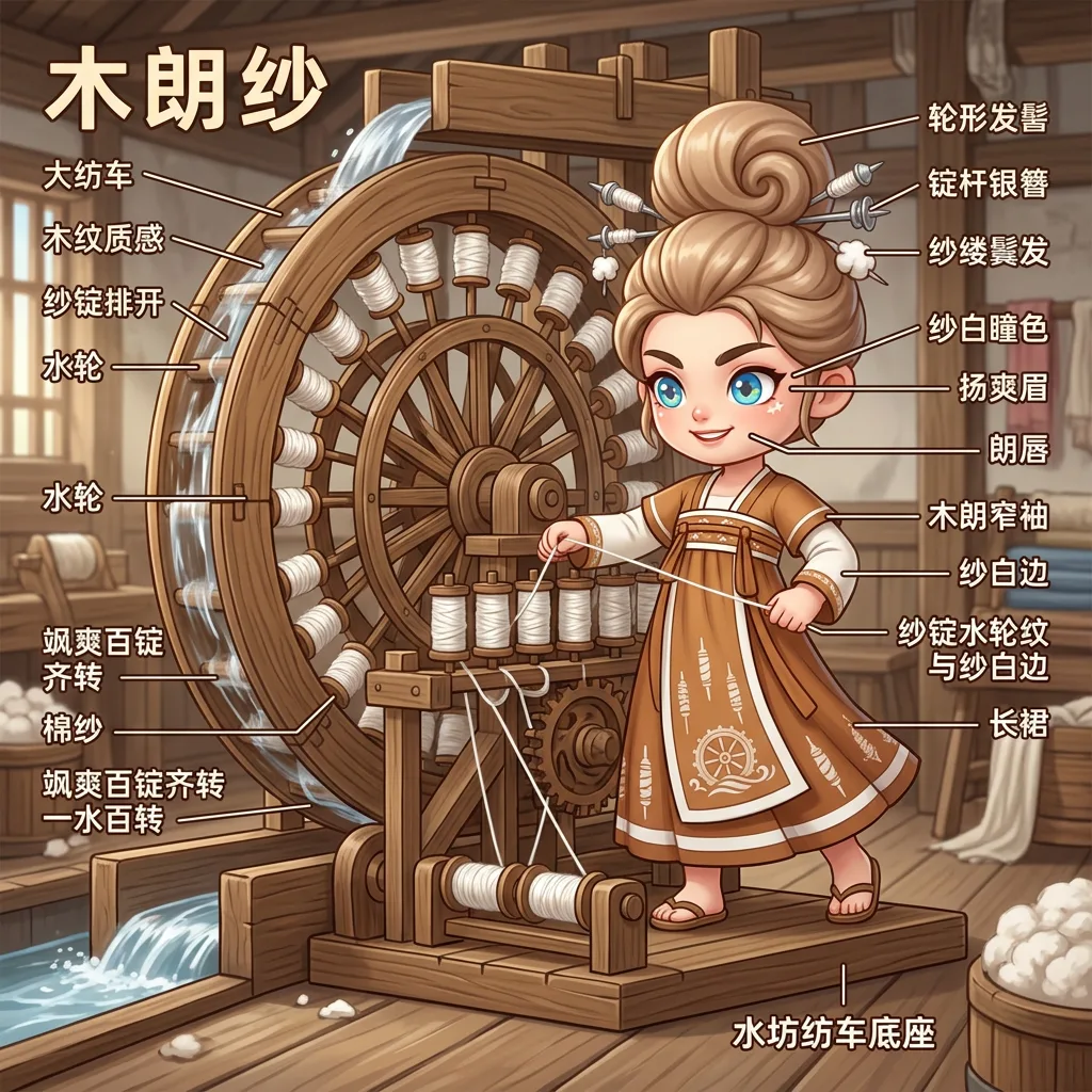 水转大纺车·一水百锭 · 车大
